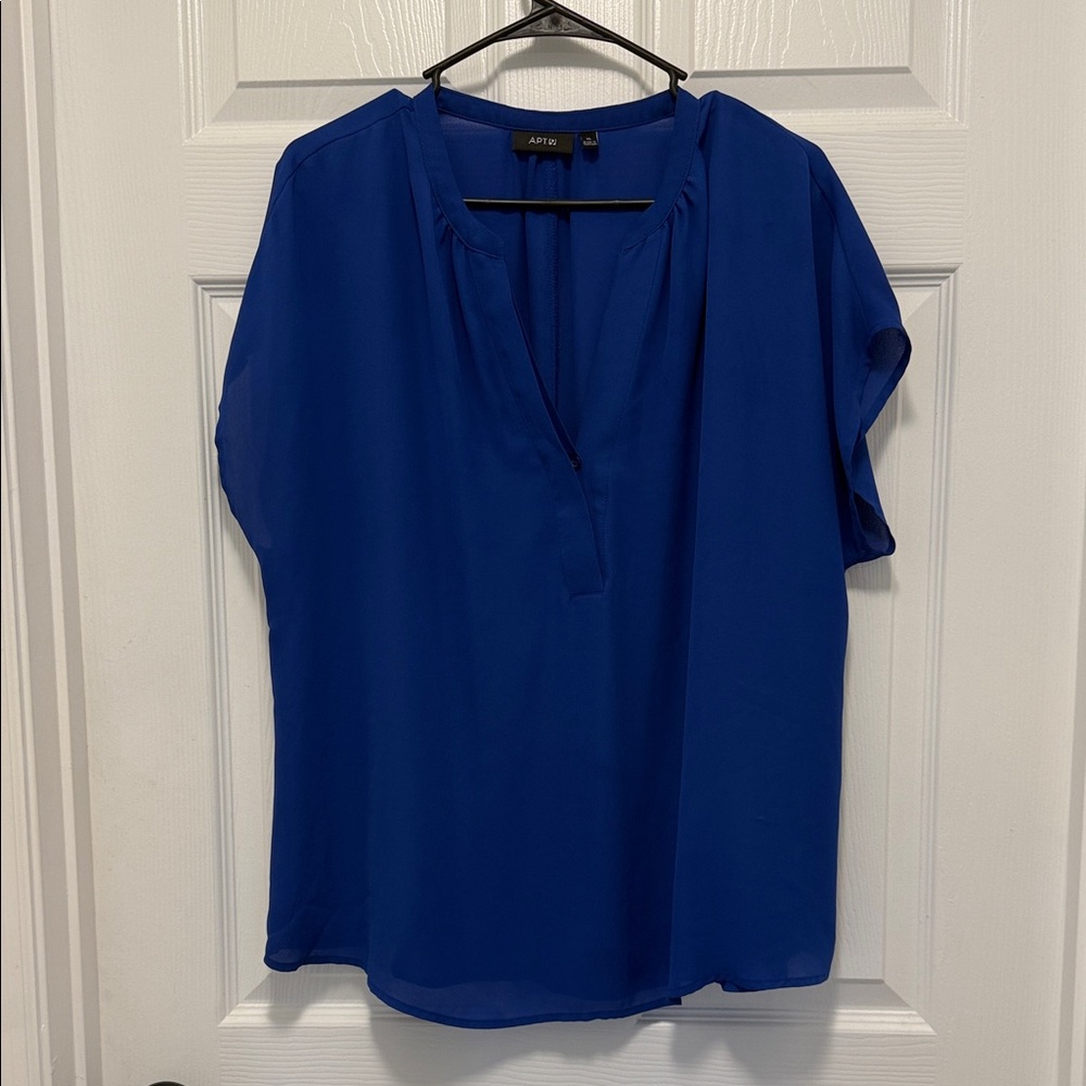 Apt. 9 Women's Vibrant Blue Blouse - Picture 2 of 2